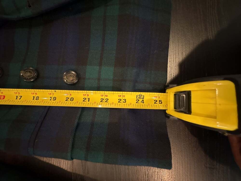 Vintage Ralph Lauren Plaid Double Breasted Blazer Velvet Collar & vest size M /8 - Picture 7 of 13